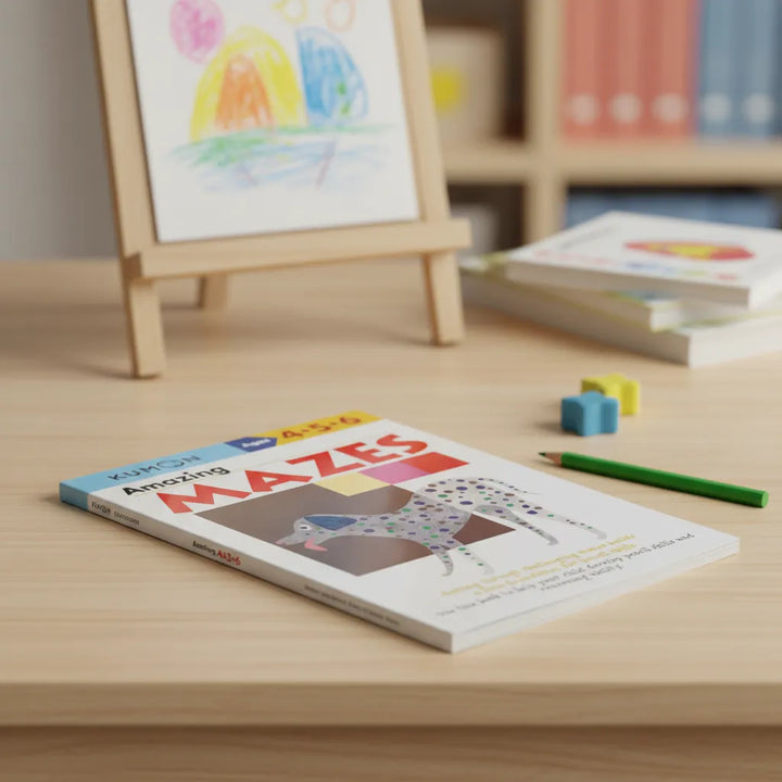 Libro didáctico Kumon Amazing Mazes para niños