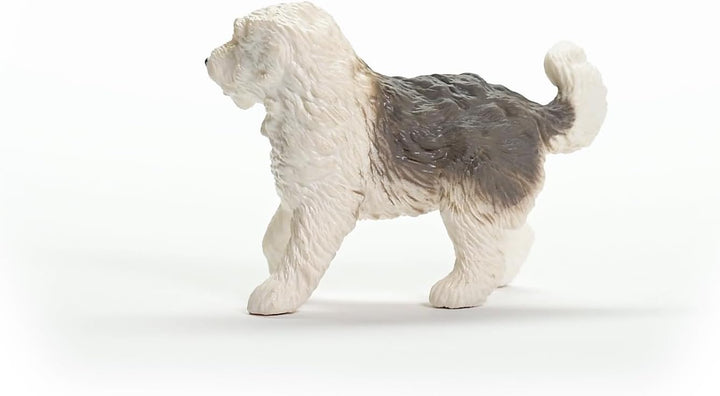 Figura Perro Pastor Inglés Pintada A Mano