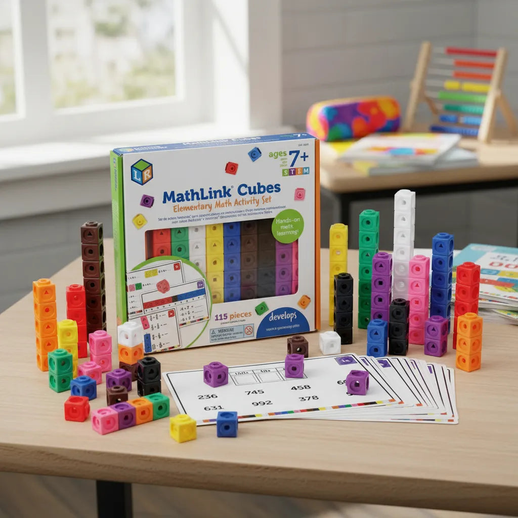 Juego Matemático Cubos de Construcción Para Niños