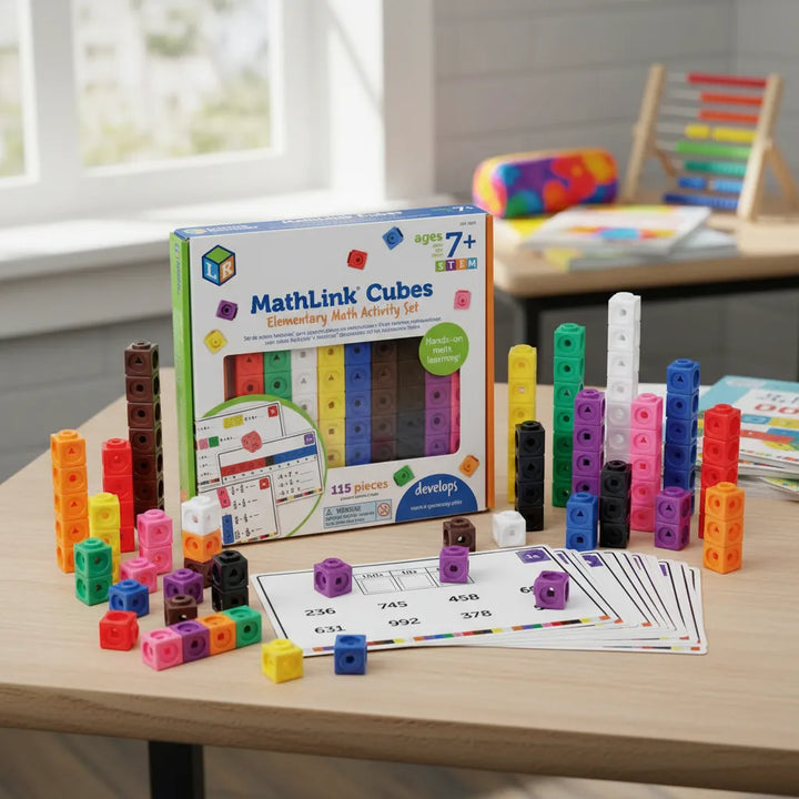 Juego Matemático Cubos de Construcción Para Niños