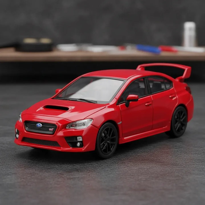 Carro Coleccionable A Escala 1:36 Subaru Wrx Sri 2017 Rojo