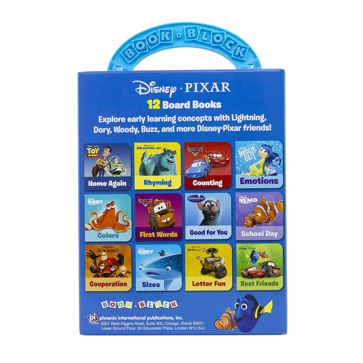Libro Didáctico Pixar Con 12 Temas Divertidos Niños