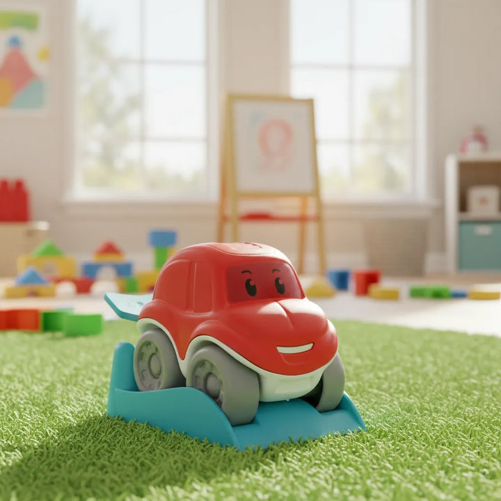 juguete carro giros locos Rojo para niños