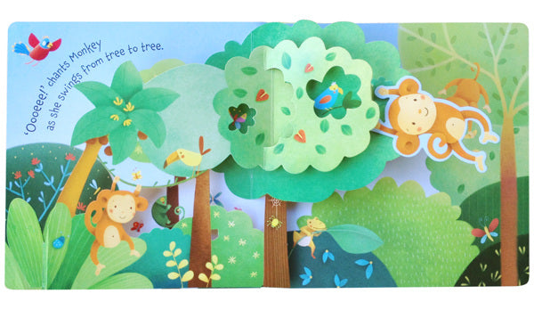 Libro Didácticos Interactivo La Jungla Pop Up Para Niños