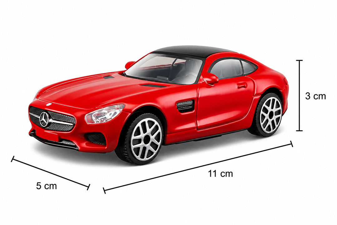 Carro Coleccionable Bburago 1/43 Mercedes- Amg Gt Rojo