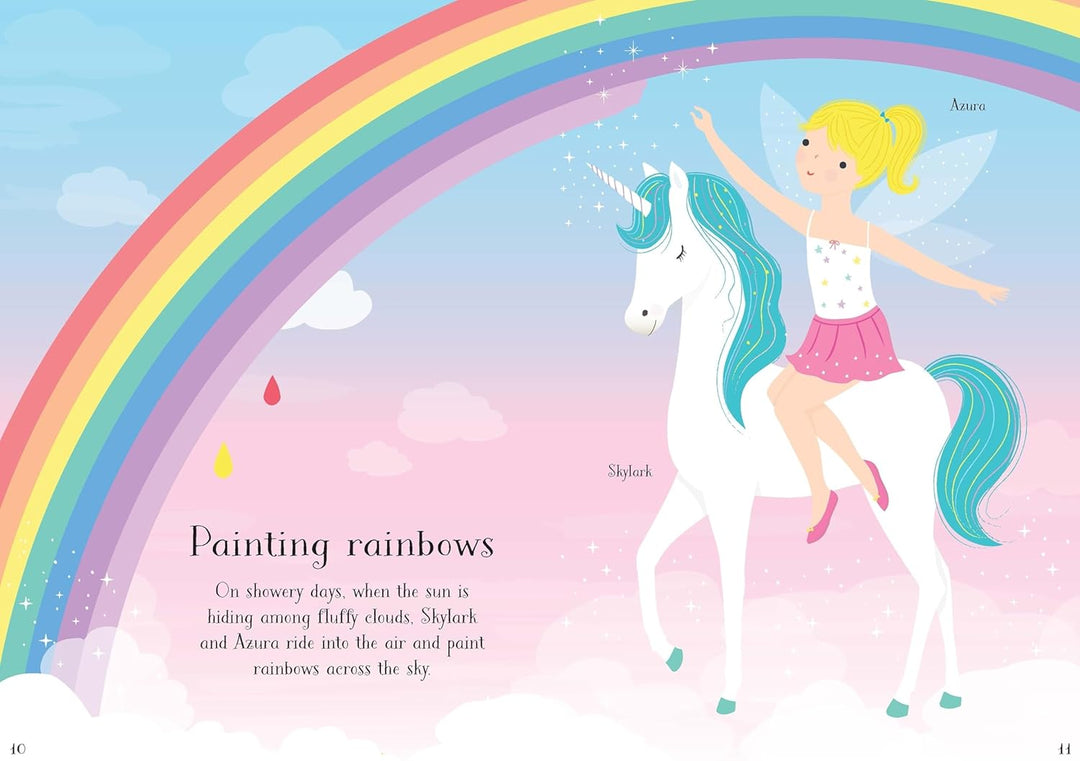 Libro Didáctico Diseño De Unicornios Stickers Niñas