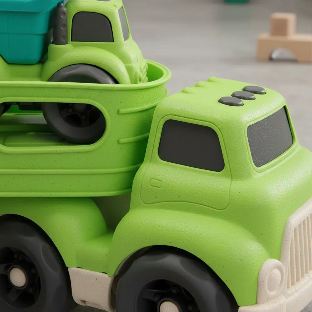 Juego Camión Urbano Con Dos Coches Para Niños