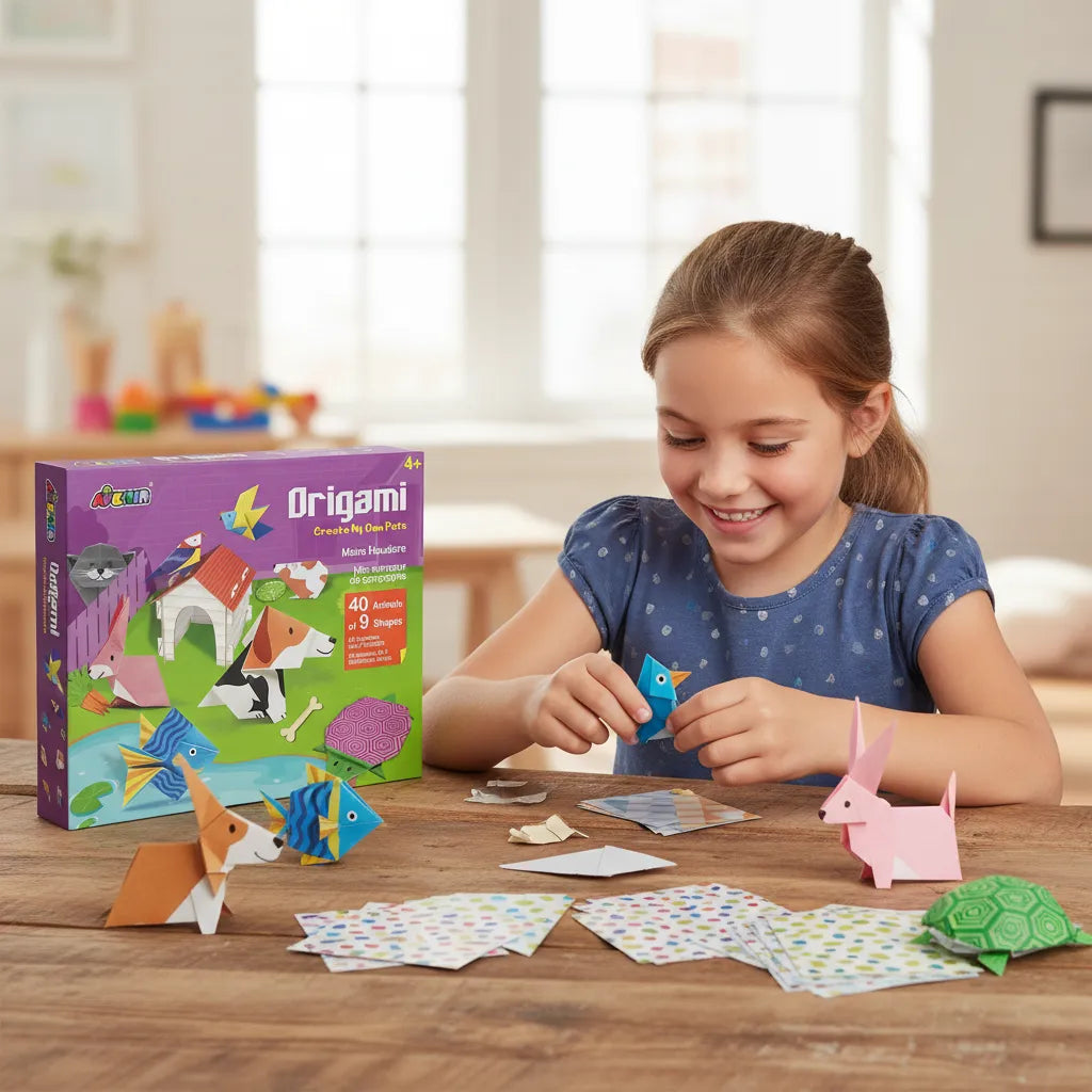 Set De Arte Y Manualidades Origami Mascotas