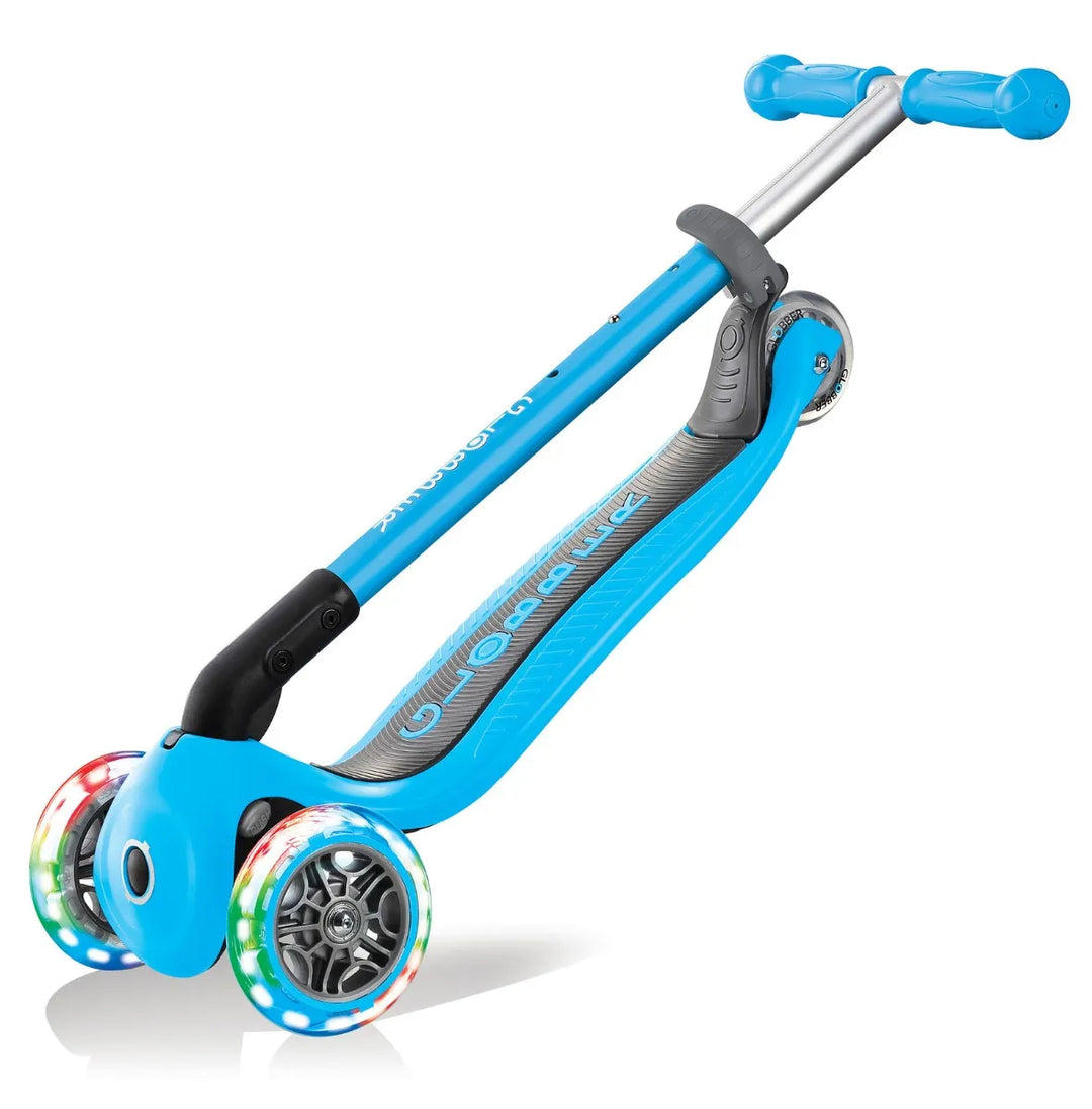 Patineta Plegable Con Luces azul Para Niños