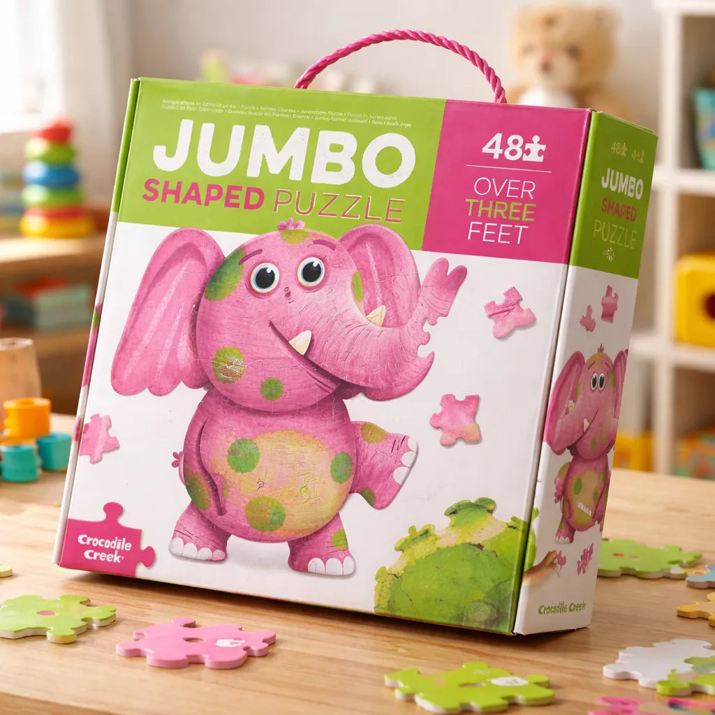 Rompecabezas Jumbo Elefante 48 Piezas Para Niños