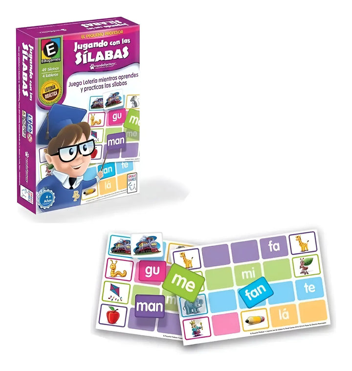 Juego Didactico Loteria Las Silabas Ronda