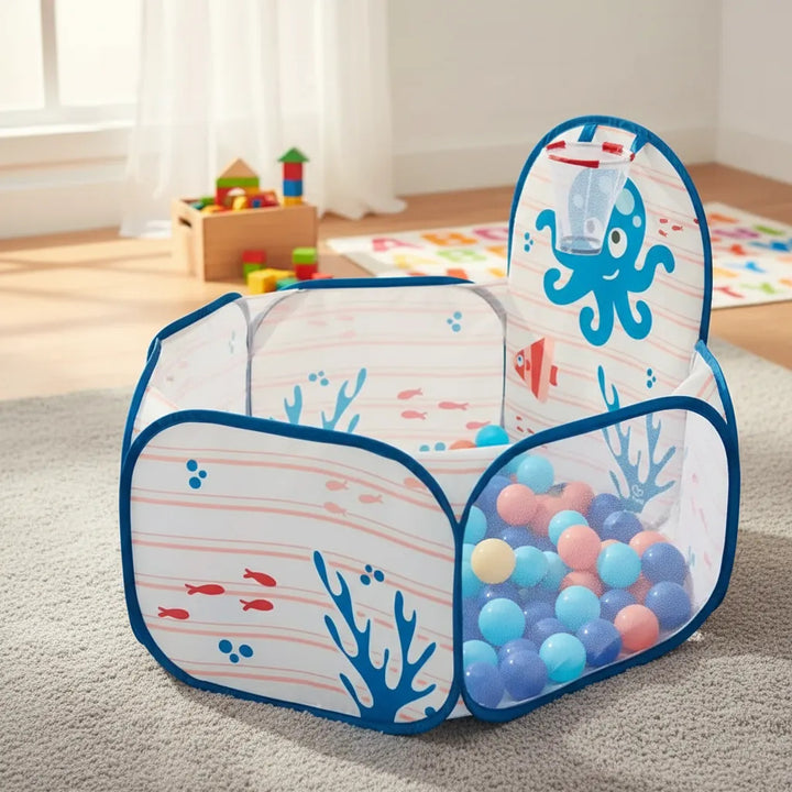 Piscina De Pelotas Plegable Marina Para Niños