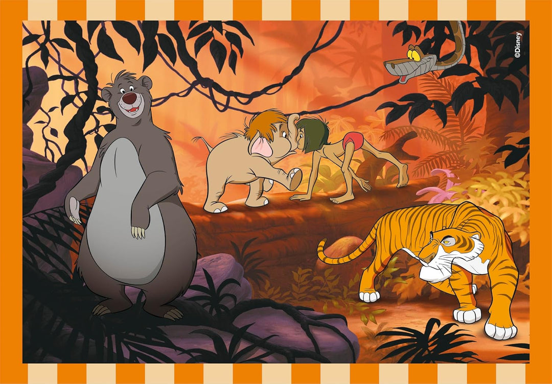 Rompecabezas 4 En 1 Clásicos Disney Para Niños