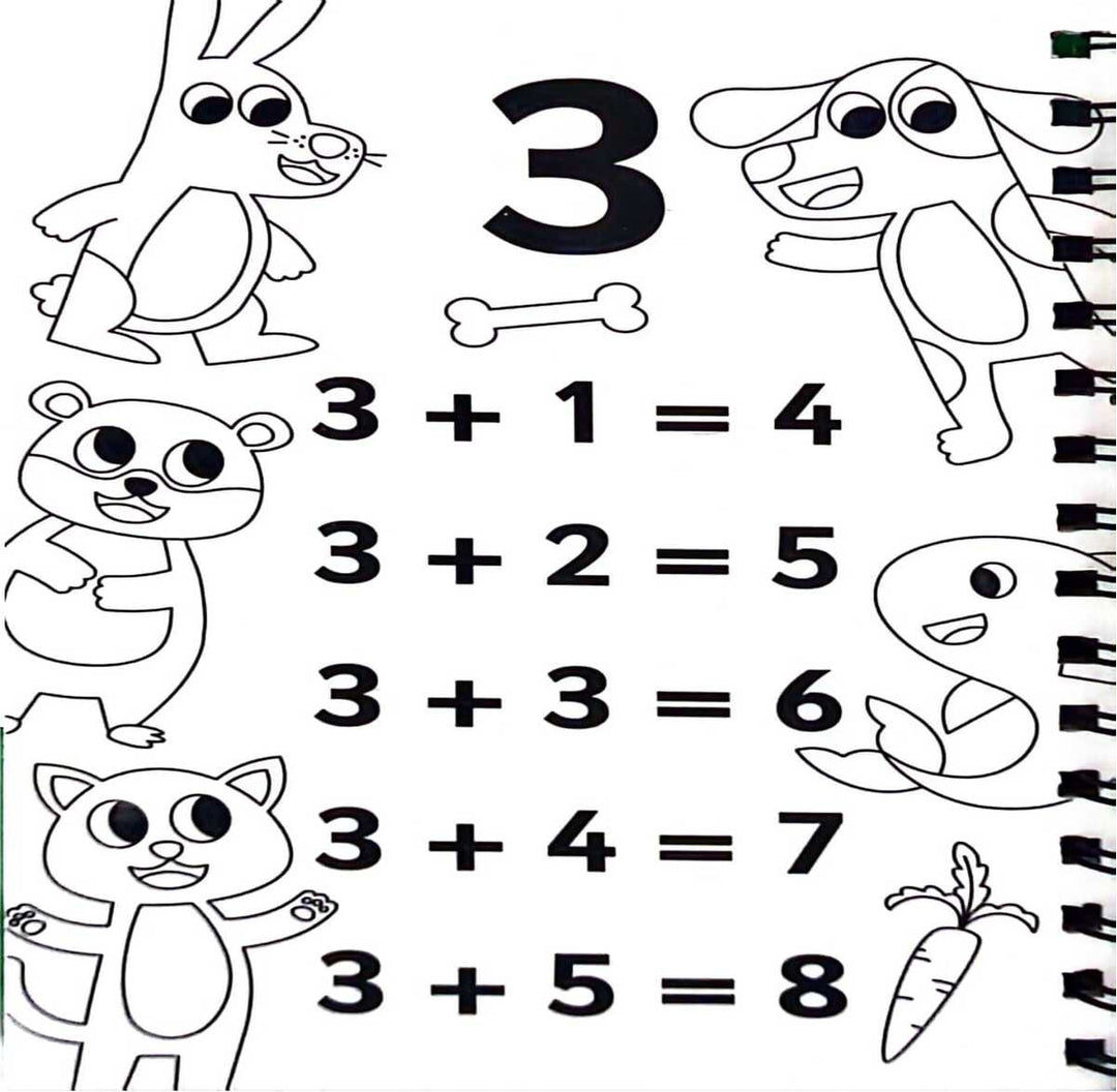 Libro Educativo Sumando Para Pintar Con Agua Niños