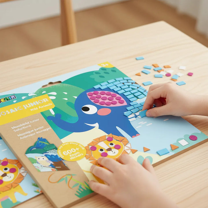 Set De Arte y Manualidades Mosaico Con Stickers Animales