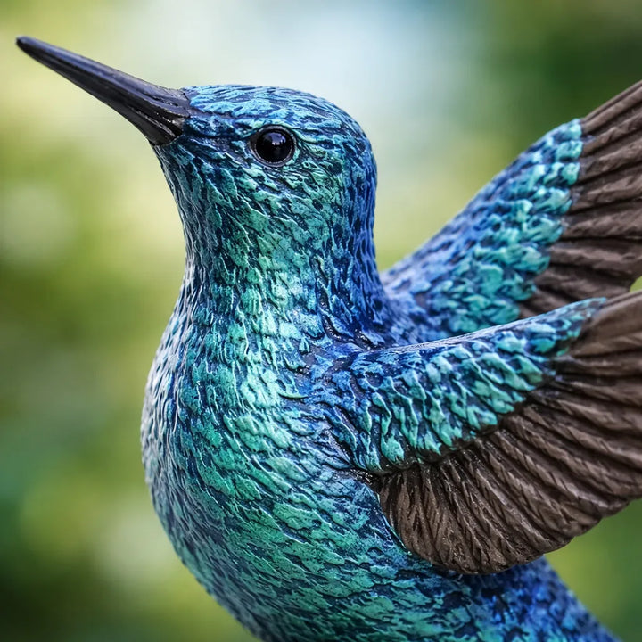 Figura Coleccionable Colibrí Pintados A Mano Papo Para Niños