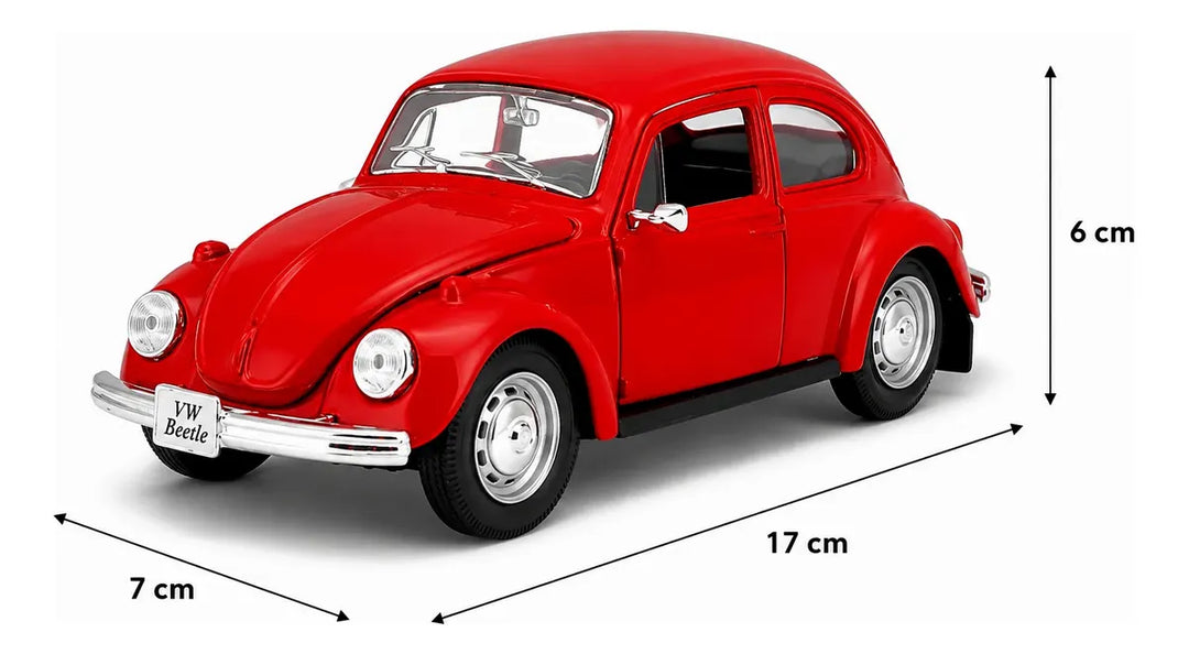 Carro Maisto 1:24 Se Volkswagen Beetle ROjo