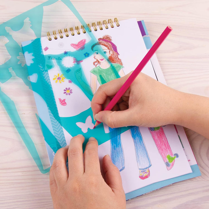 Juego Diseño De Moda Estilos Con Stickers Y Plantillas