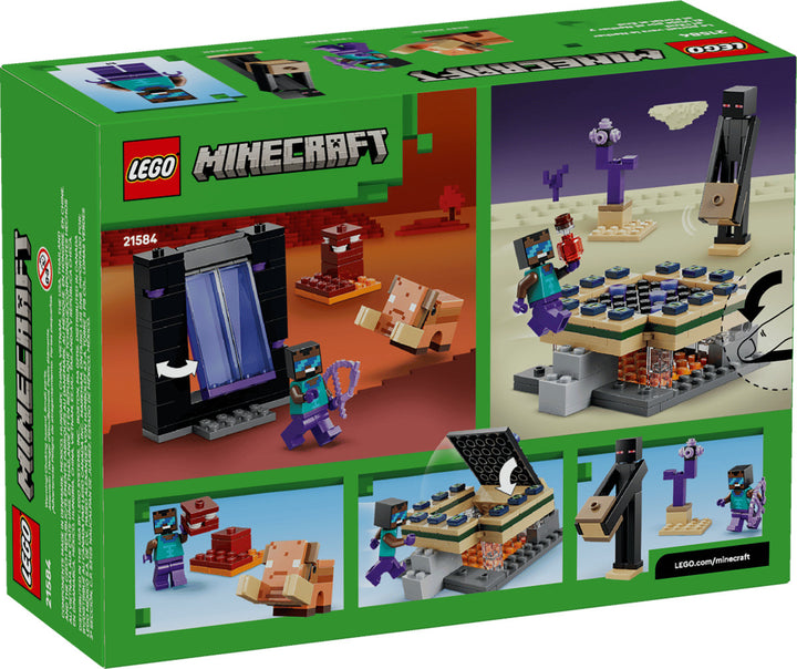 Juego Construcción Viaje Al Portal Del Nether Lego Original