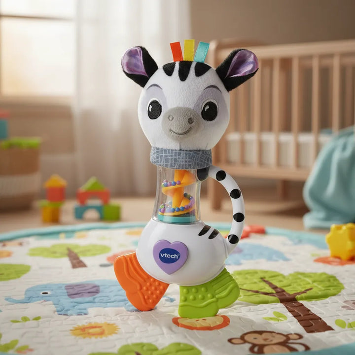 Juguete Sonajero Cebra Para Bebés
