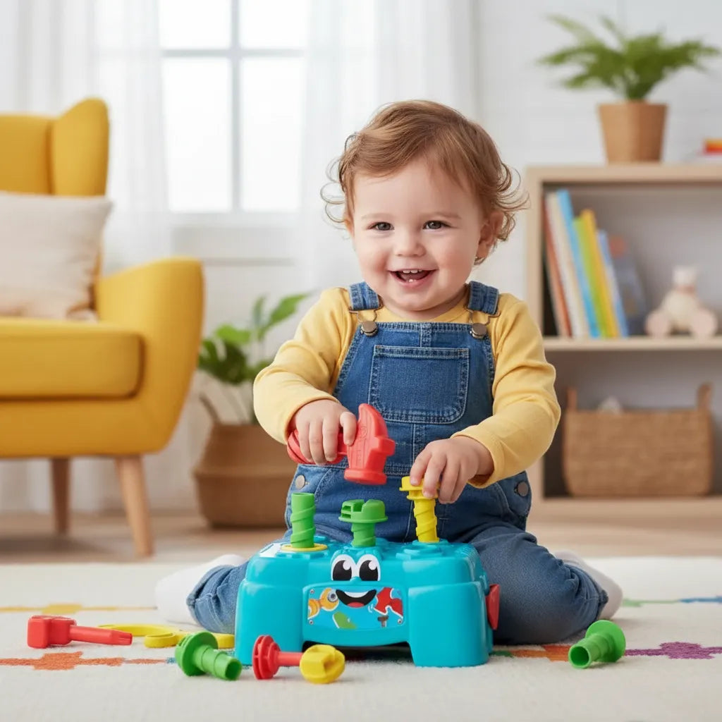 Juguete Banco Encajable Motricidad Fina Para Niños