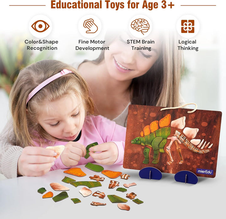 Juego Magnética Dino estegosaurio Para Niños