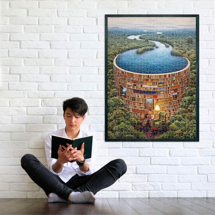 Rompecabezas  1000 Piezas Paisaje De Libros Mágico