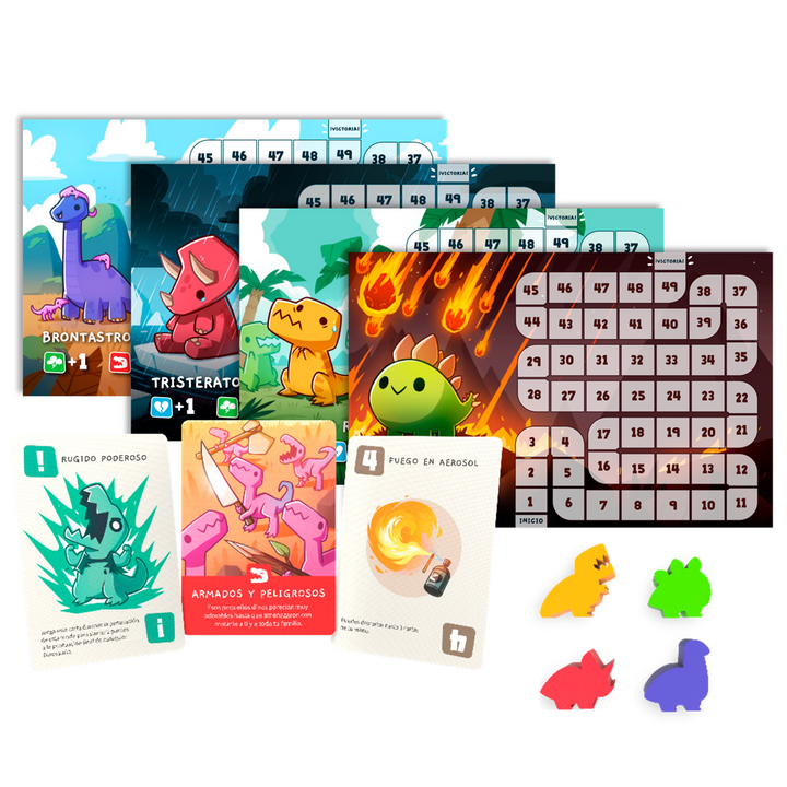 Juego De Mesa Happy Little Dinosaurs Niños Adultos