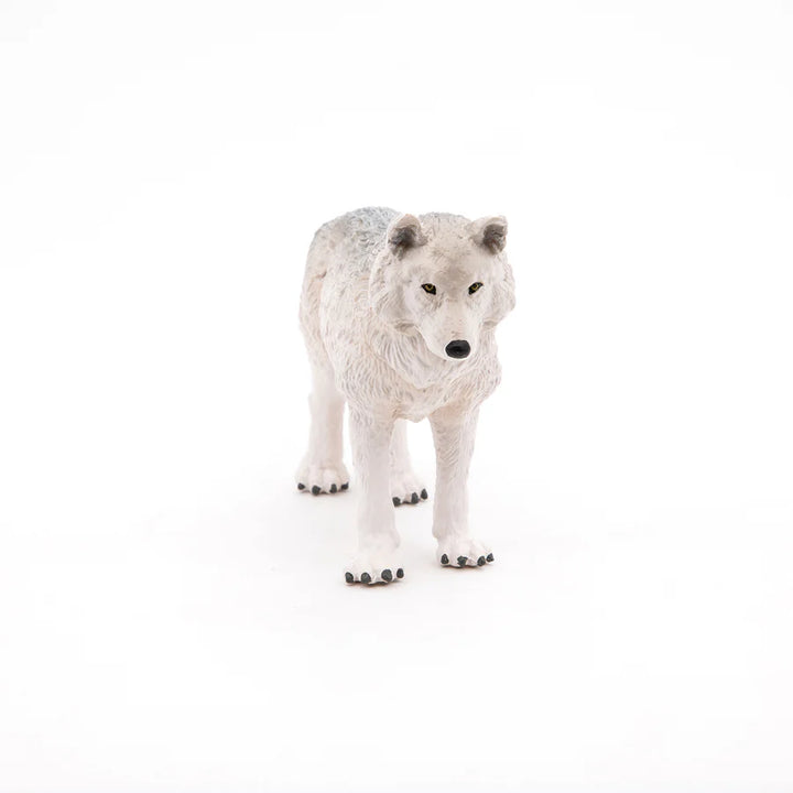 Figura Coleccionable Lobo Polar Pintados A Mano Papo