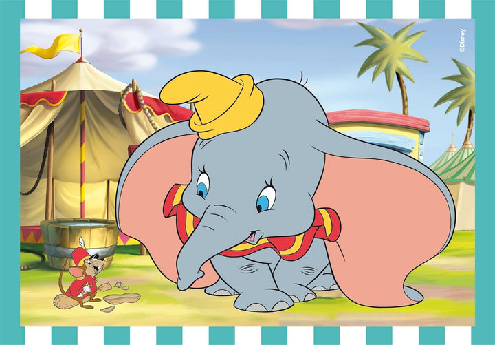 Rompecabezas 4 En 1 Clásicos Disney Para Niños