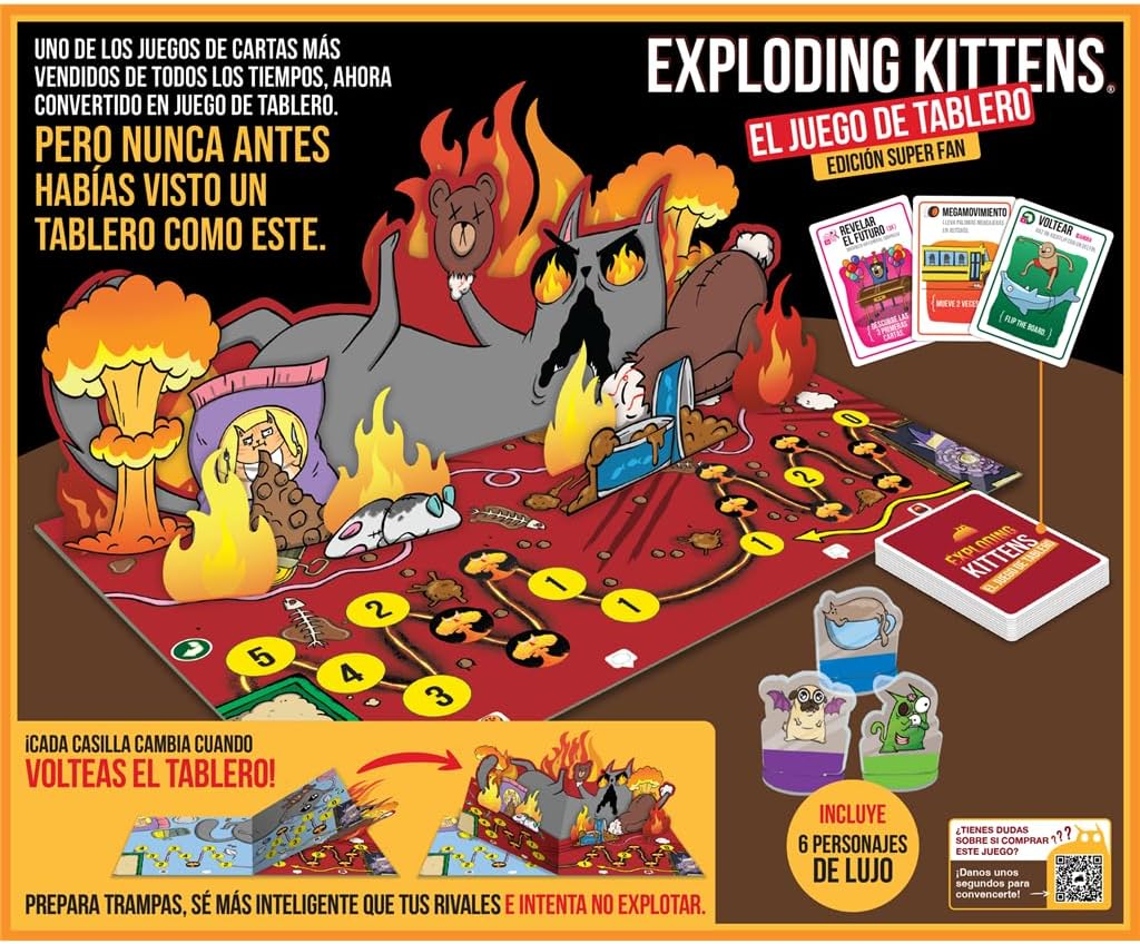 Juego De Mesa Exploding Kittens Edición Super Fan