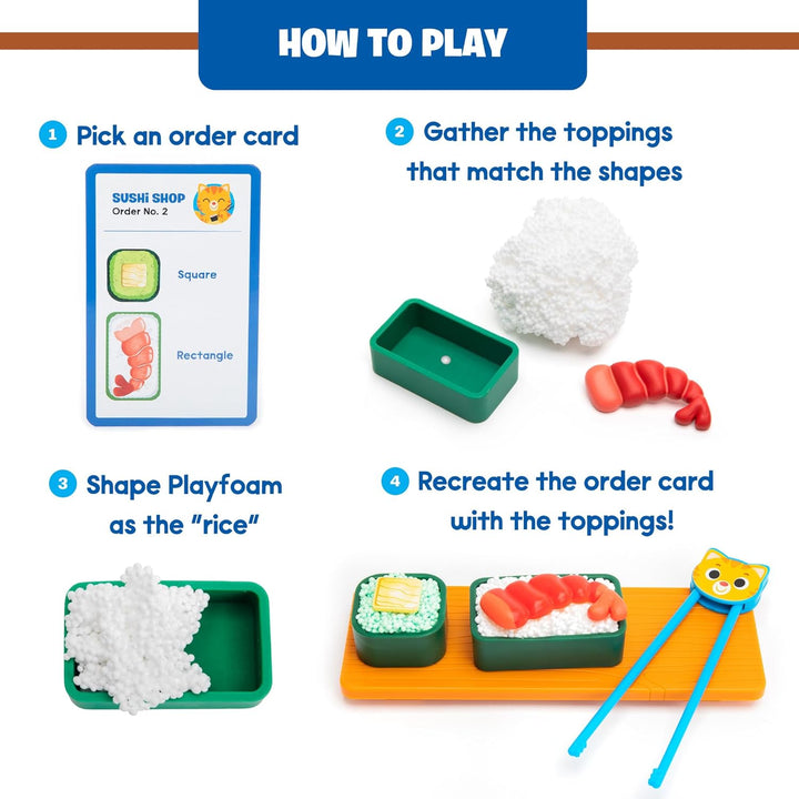 Set Creativo Playfoam Sushi Shop Para Niños