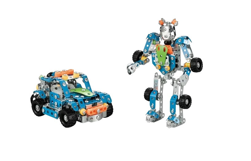 Juego  Construcción 2 En 1 Metalico 356 Piezas Niños