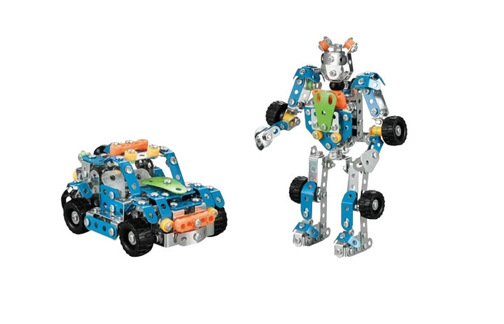 Juego  Construcción 2 En 1 Metalico 356 Piezas Niños