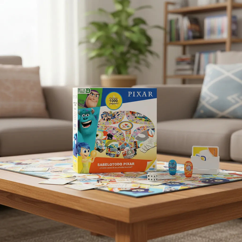 Juego De Mesa Trivia Sabelotodo Edición Pixar Para Niños