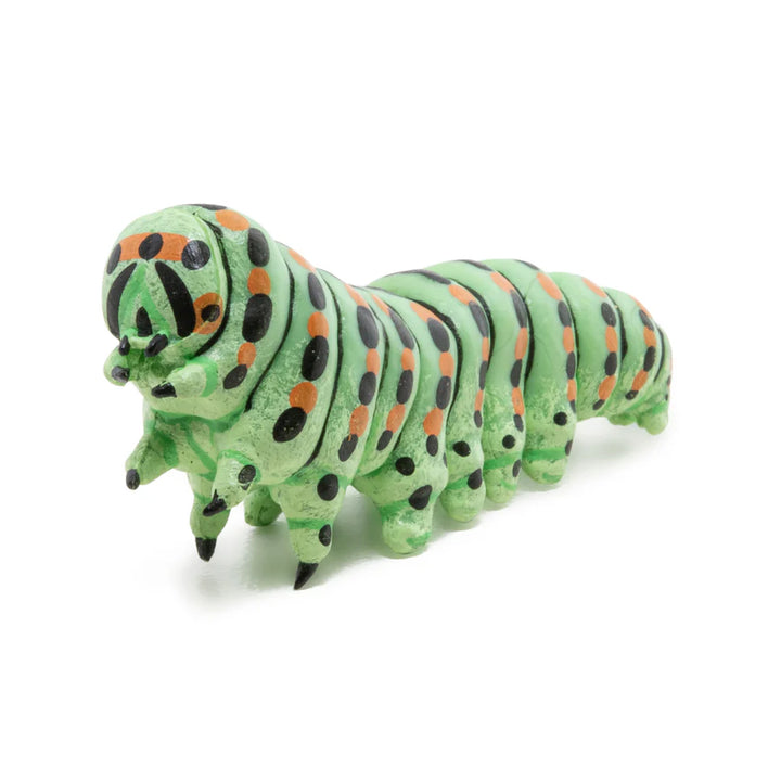Figura Coleccionable Oruga Pintado A Mano Papo Para Niños