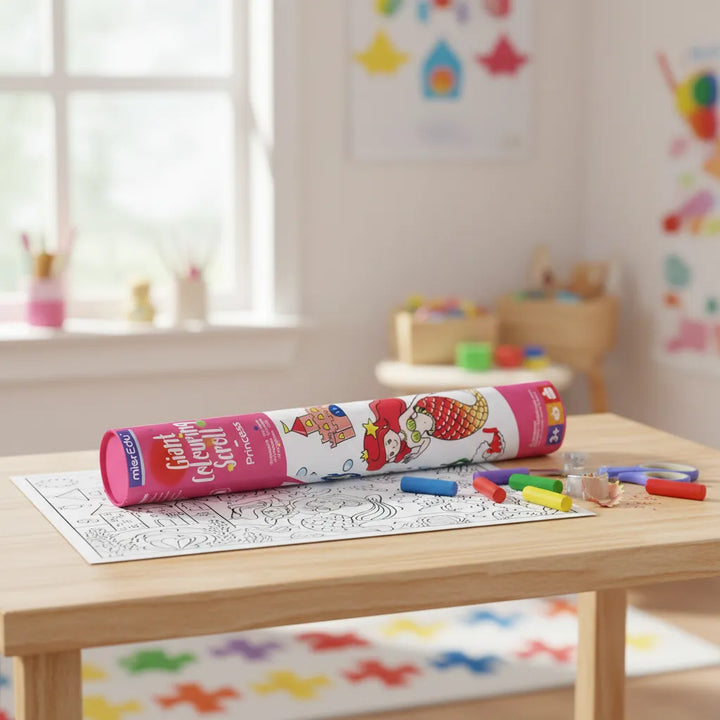 Rollo Para Colorear Diseño Sirenas Para Niños