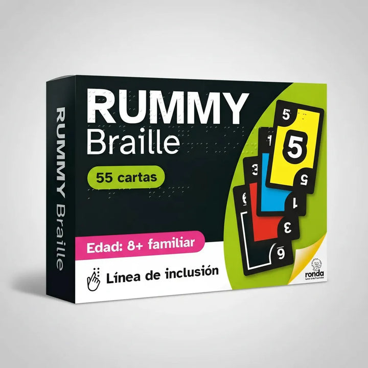 Juego De Cartas Rummy Braille Para Niños