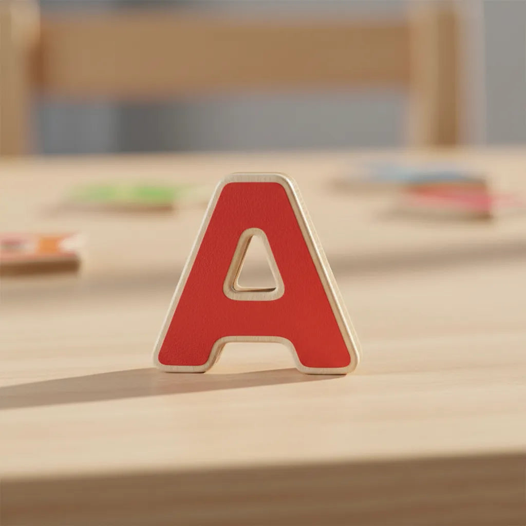 Letras del Abecedario Magnéticas Madera