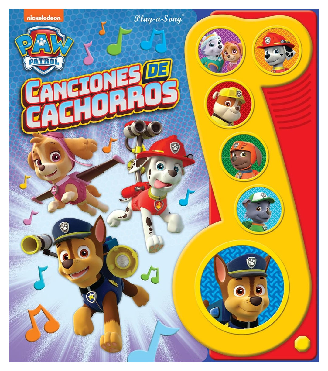 Libro Musical Con Canciones Paw Patrol Para Niños