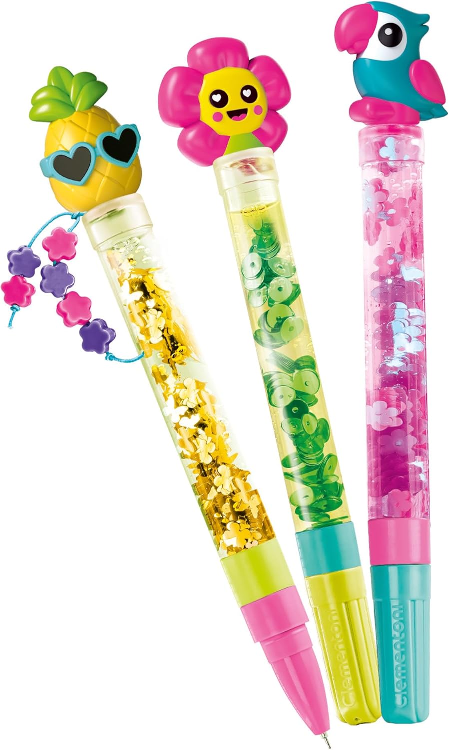 Juego Kit Crea Bolígrafos Diseño Tropical Para Niños Niñas