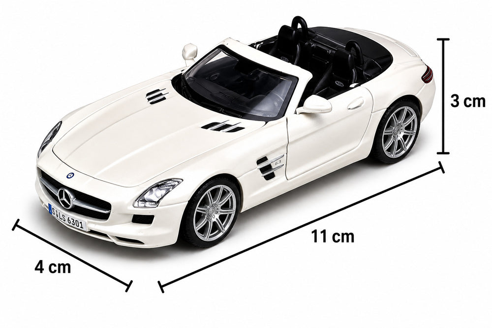 Carro A Escala 1:43 Mercedes- Benz Sls Amg Roadmaster Blanco
