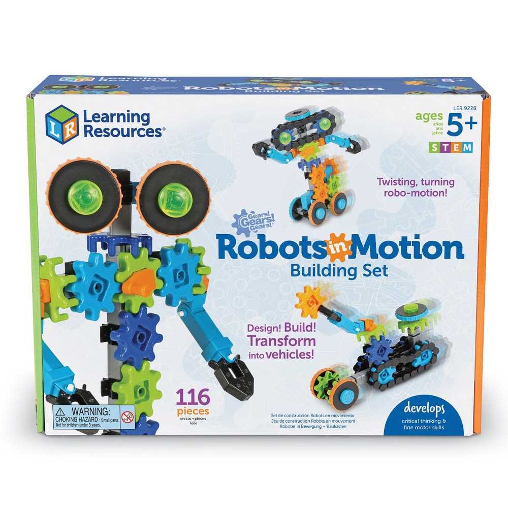 Juego de Engranajes Robots 116 Piezas Para Niños