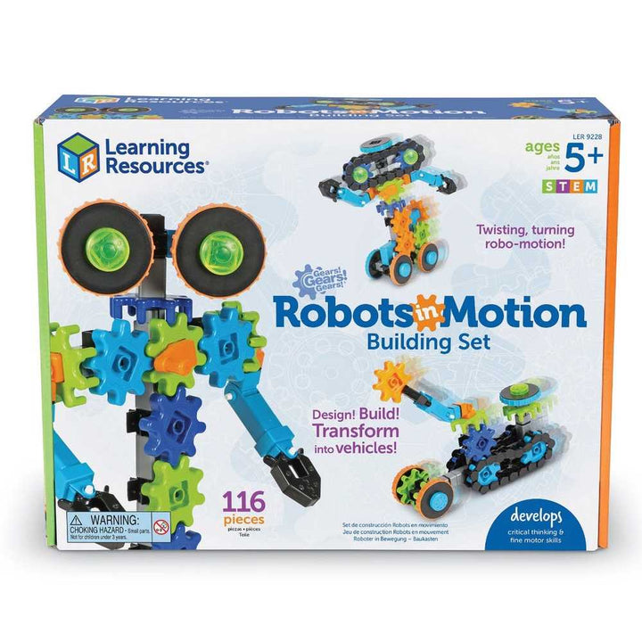 Juego de Engranajes Robots 116 Piezas Para Niños