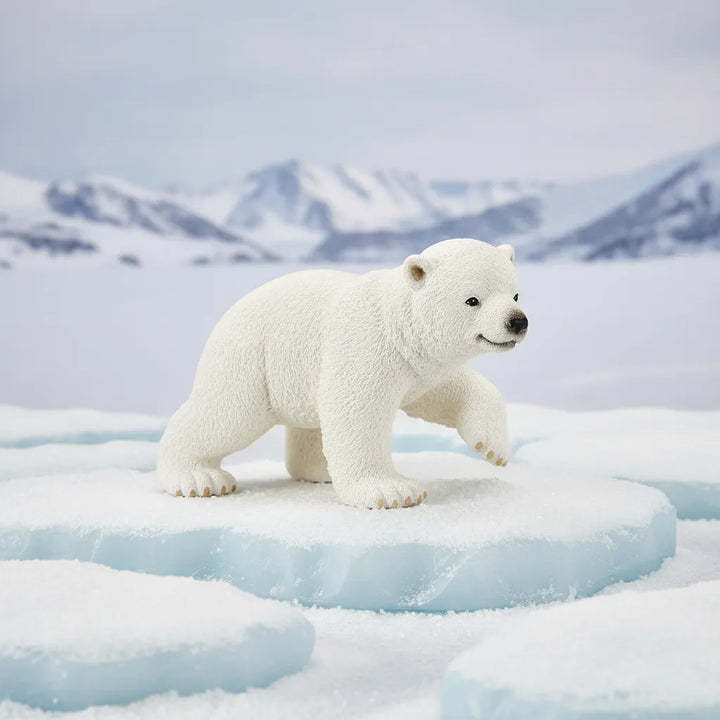 Figuras Cria Oso Polar Hecho A Mano Schleich