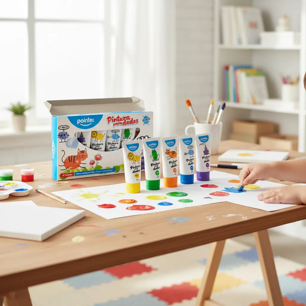 Tempera Lavable Para Dedos