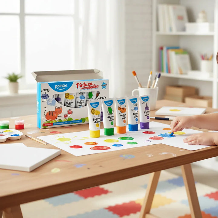 Tempera Lavable Para Dedos