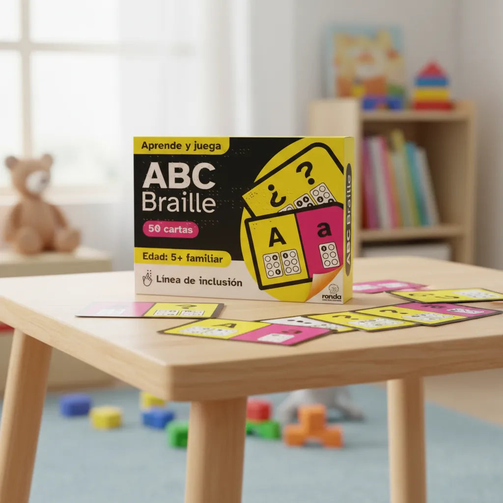 Juego De Cartas Didáctico Braille Abc Niños