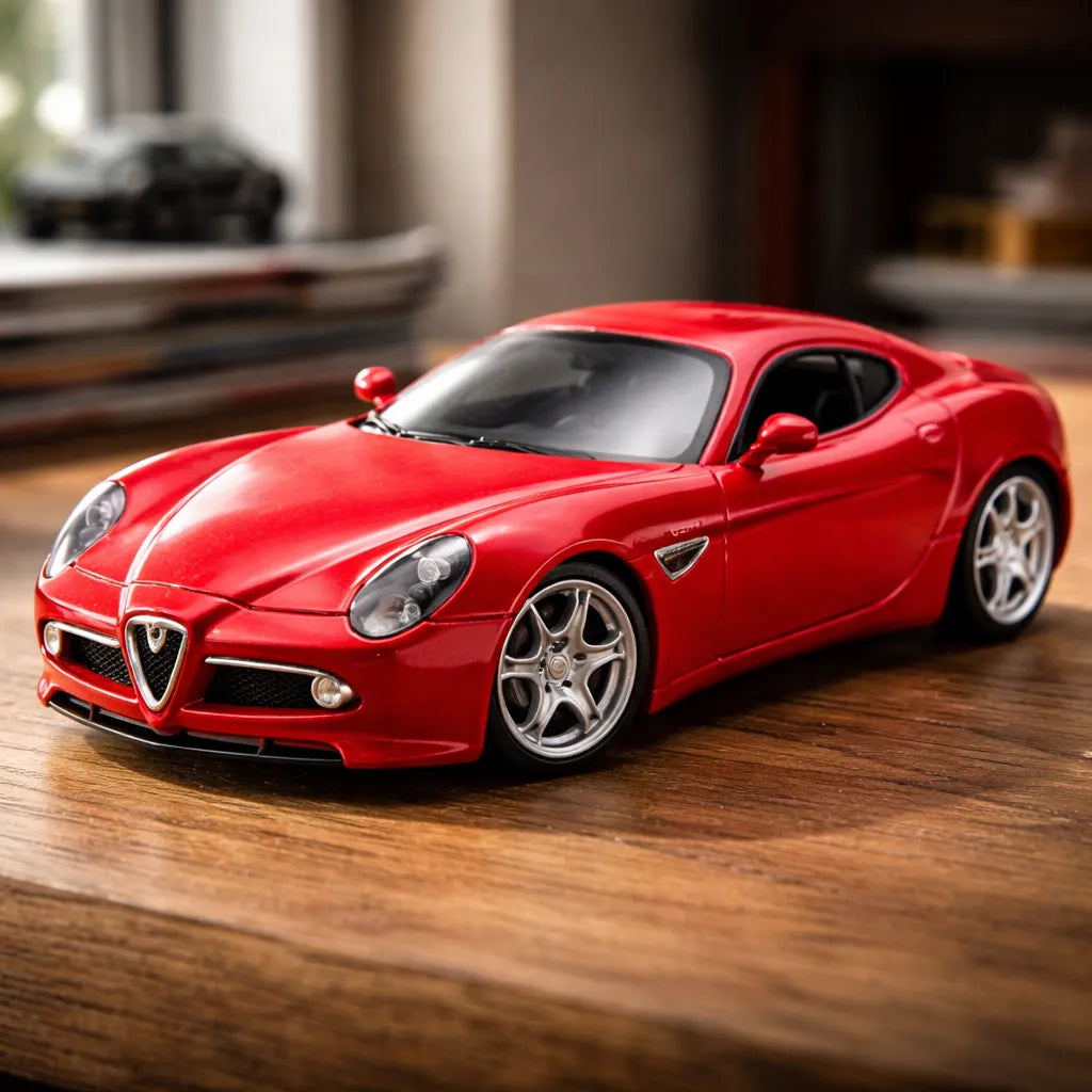 Carro Coleccionable Bburago 1:32 Alfa 8c Competizione Rojo