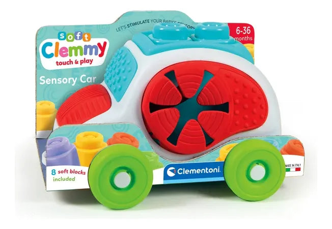 Juguete Carro Sensorial Encajable Motricidad Fina Para Niños
